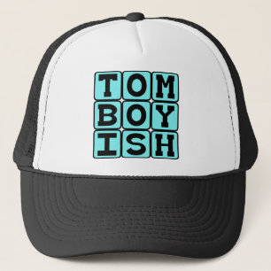 Gorra De Camionero Marimacho, Chica Que Actúa Como Un Chico