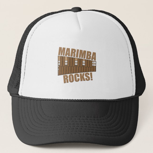 Gorra De Camionero ¡Marimba Rocks! (Anverso)