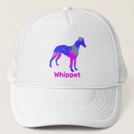 Gorra De Camionero Marioneta / Perro de Greyhound italiano Silhouette