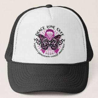 Gorra De Camionero Mariposa 2 tribales del cáncer pancreático