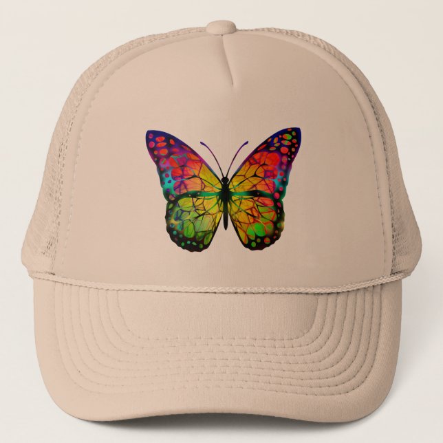 GORRA DE CAMIONERO MARIPOSA ABSTRACTO (Anverso)