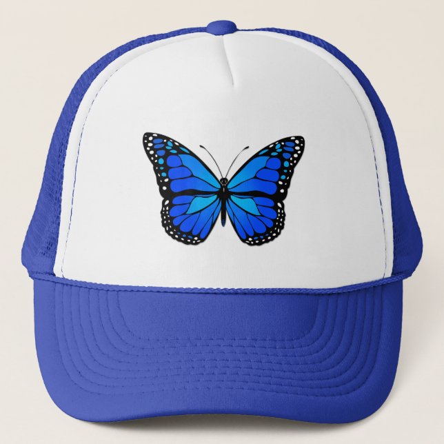 Gorra De Camionero Mariposa azul (Anverso)