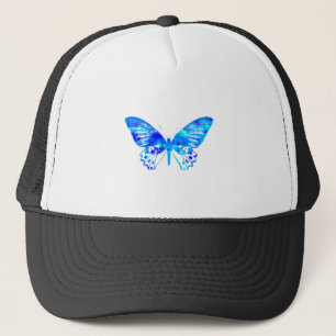 Gorra De Camionero Mariposa Azul