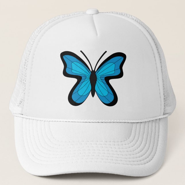 Gorra De Camionero Mariposa azul (Anverso)
