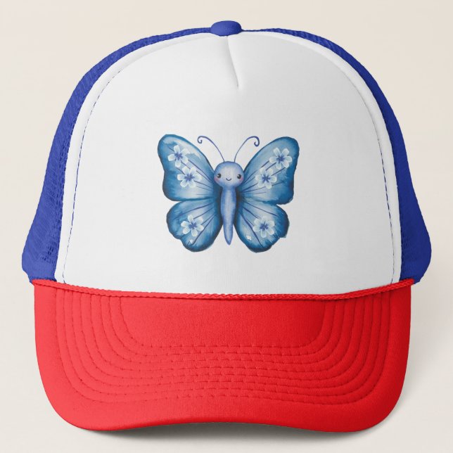 Gorra De Camionero Mariposa azul (Anverso)