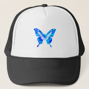 Gorra De Camionero Mariposa Azul