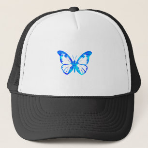 Gorra De Camionero Mariposa Azul