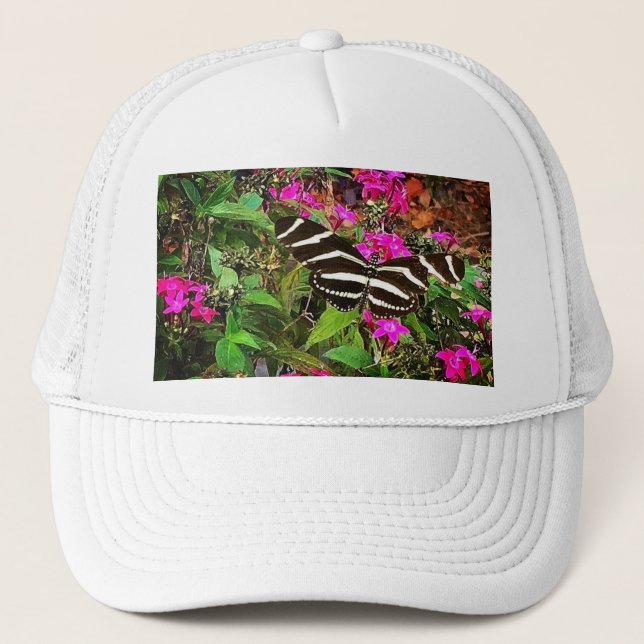 Gorra De Camionero Mariposa cebra (Anverso)