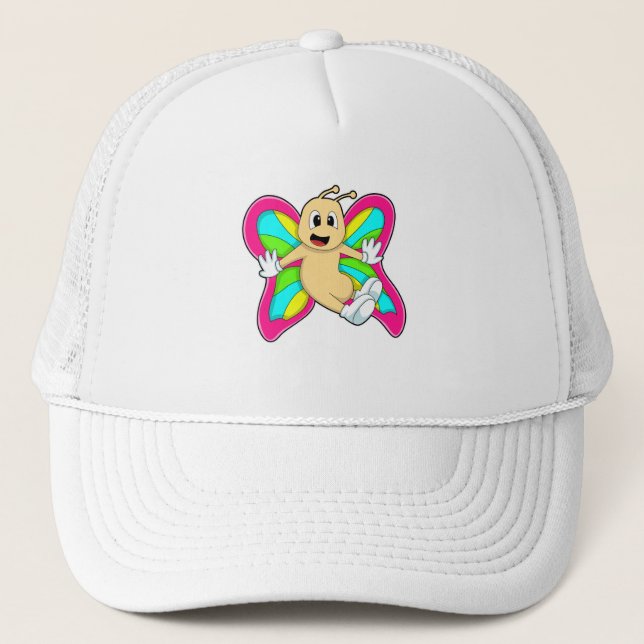 Gorra De Camionero Mariposa colorida (Anverso)