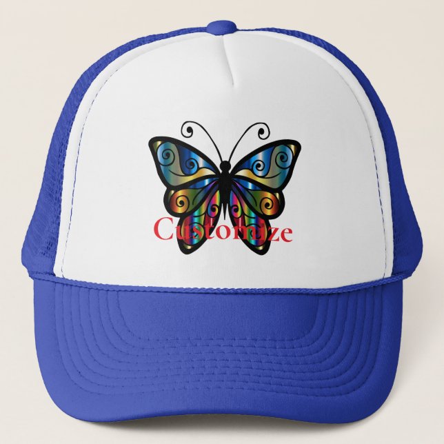 Gorra De Camionero Mariposa Colorida Thunder_Cove (Anverso)