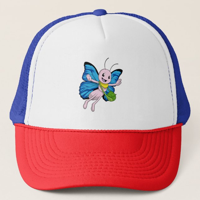 Gorra De Camionero Mariposa con bolso (Anverso)
