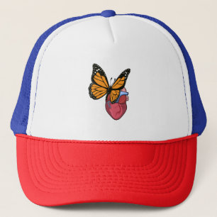 Gorra De Camionero Mariposa con corazón