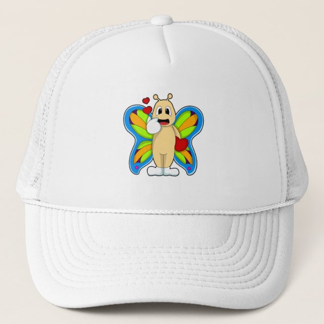 Gorra De Camionero Mariposa con corazón (Anverso)