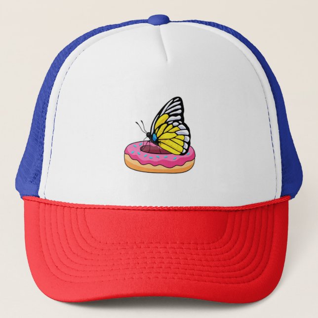 Gorra De Camionero Mariposa con Donut (Anverso)