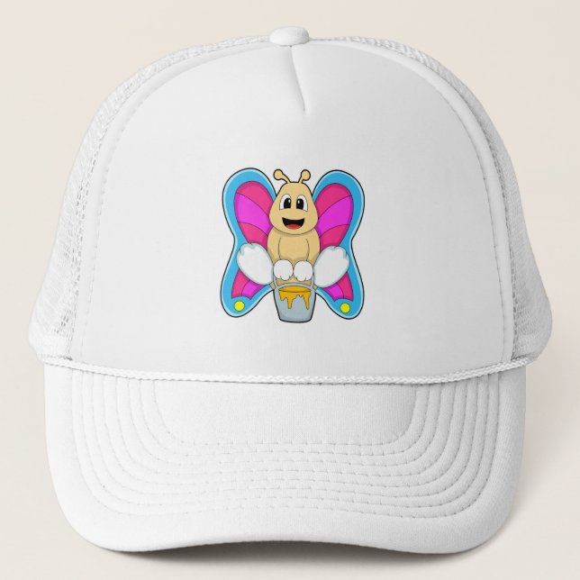 Gorra De Camionero Mariposa con miel (Anverso)