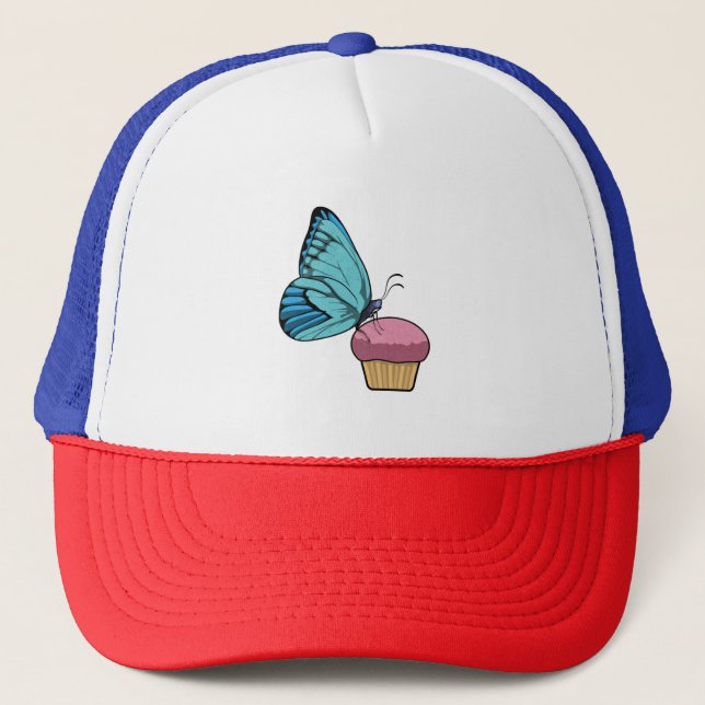 Gorra De Camionero Mariposa con Muffin (Anverso)