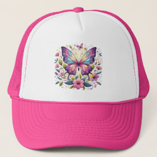 Gorra De Camionero Mariposa de colores vivos