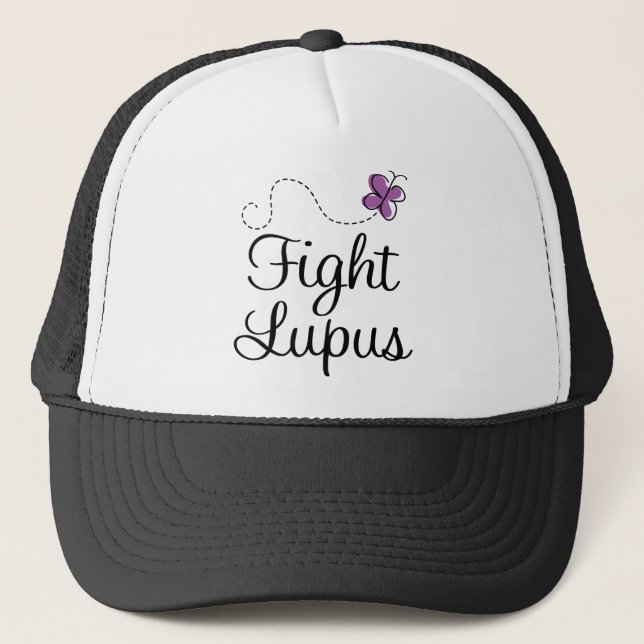 Gorra De Camionero Mariposa de la púrpura del lupus (Anverso)