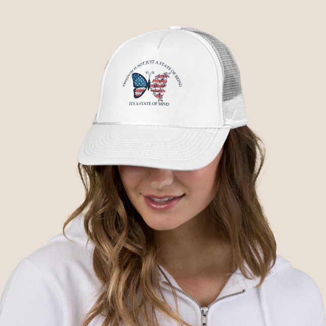 Gorra De Camionero Mariposa del 4 de Julio (In situ)