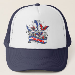 Gorra De Camionero Mariposa del patriotismo de Tennessee
