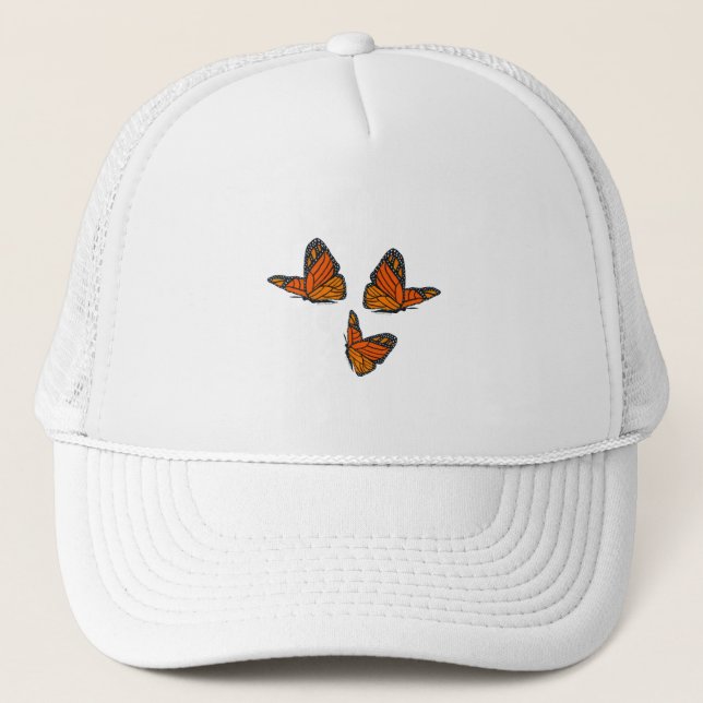 Gorra De Camionero Mariposa Monarca (Anverso)