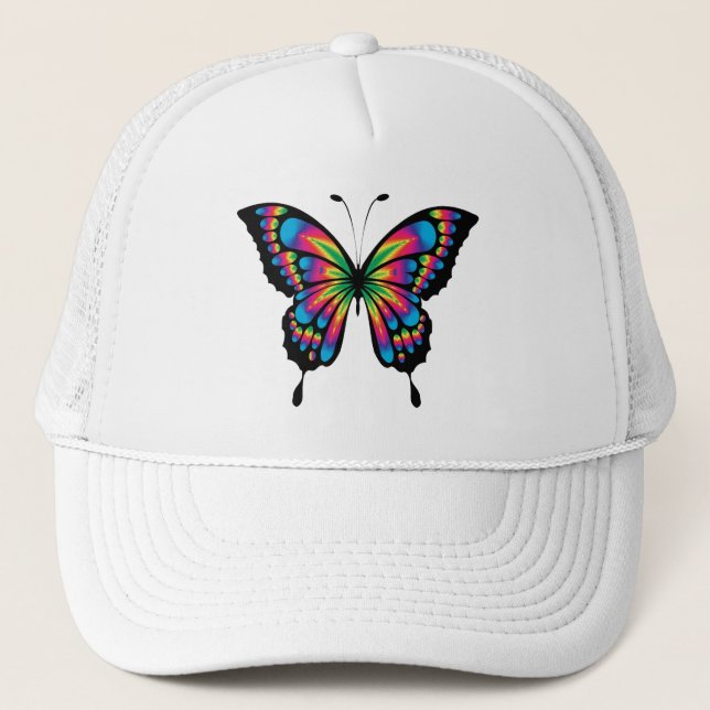 Gorra De Camionero Mariposa multicolor (Anverso)