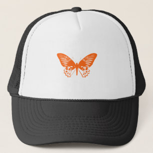 Gorra De Camionero Mariposa Naranja