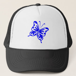 Gorra De Camionero Mariposa retro - azul