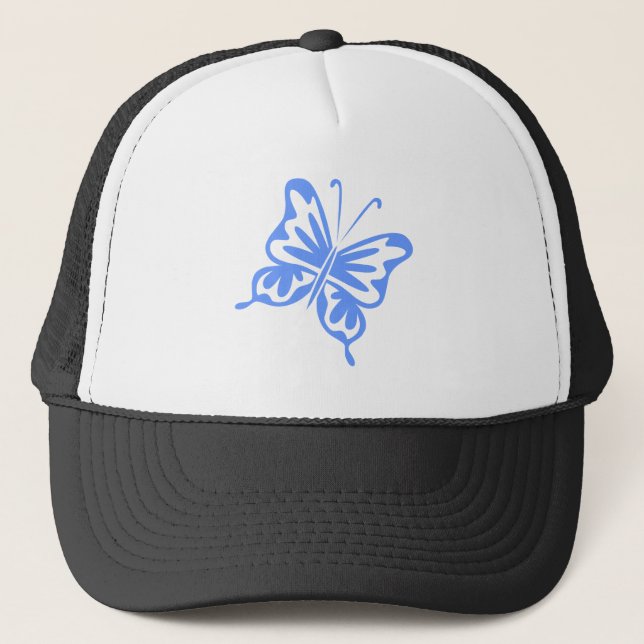 Gorra De Camionero Mariposa retro - Azul bebé (Anverso)