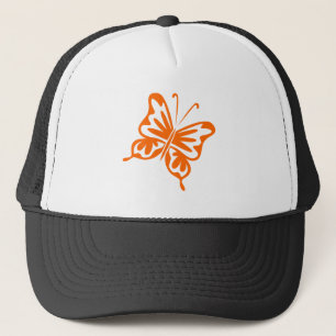 Gorra De Camionero Mariposa retro - Naranja