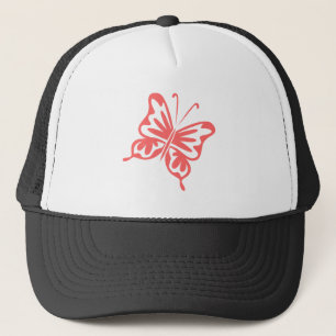 Gorra De Camionero Mariposa retro - Rosa tropical