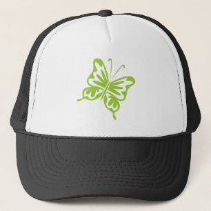 Gorra De Camionero Mariposa retro - verde marciano