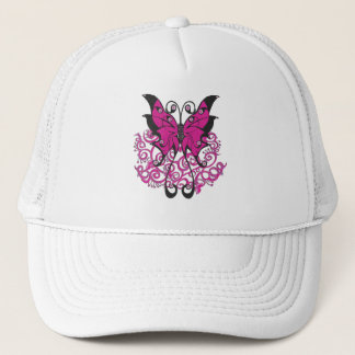 Gorra De Camionero Mariposa rosada