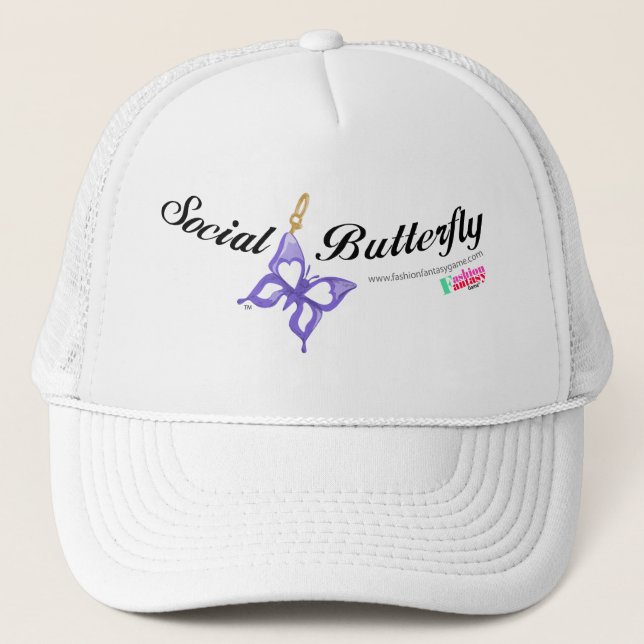 Gorra De Camionero Mariposa social (Anverso)