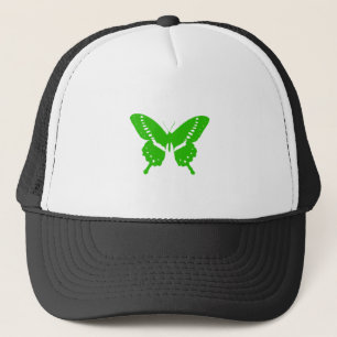 Gorra De Camionero Mariposa Verde