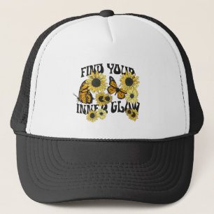 Gorra De Camionero Mariposa vintage Buscar el brillo interno