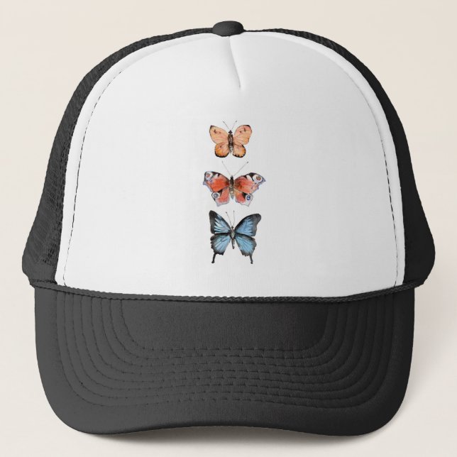 Gorra De Camionero Mariposas (Anverso)