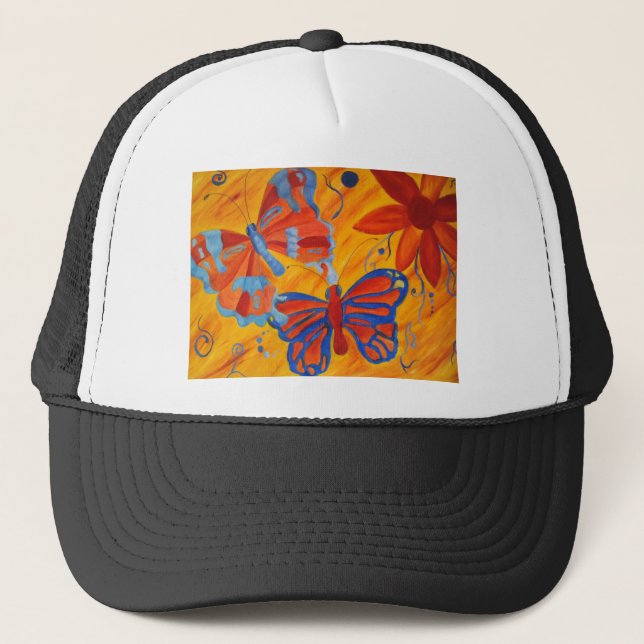 Gorra De Camionero Mariposas (Anverso)