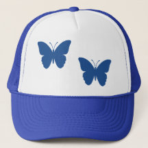 Mariposas Azules Clásicas Blancas y Reales