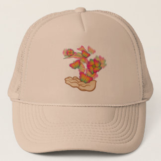 Gorra De Camionero Mariposas y flores