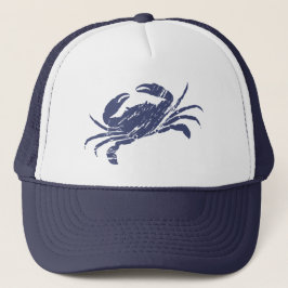 Gorra De Camionero Mariscos Azules Blancos