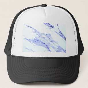 Gorra De Camionero Mármol azul y blanco
