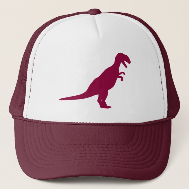 Gorra De Camionero Maroon de Dinosaur (Anverso)