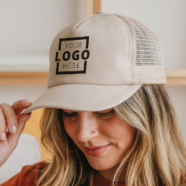 Gorra De Camionero Marrón uniforme de logotipo de negocios promociona