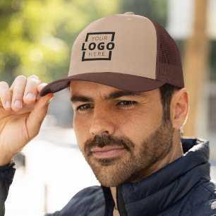 Gorra De Camionero Marrón uniforme de logotipo de negocios promociona