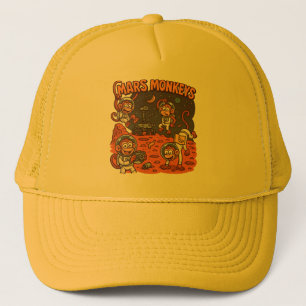 Gorra De Camionero Mars Monkeys divertido animal