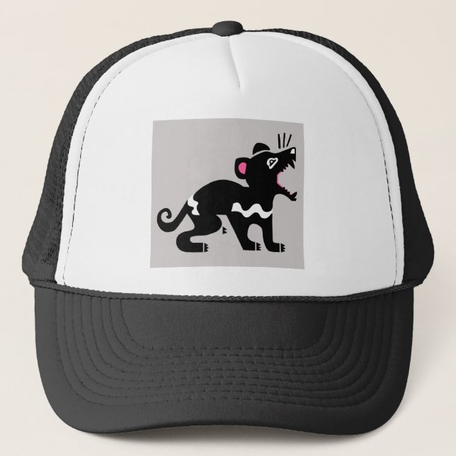 Gorra De Camionero Marsupial - Demonio de Tasmania - Vida silvestre a (Anverso)