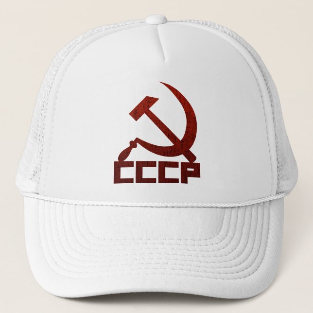 Gorra De Camionero Martillo y hoz de CCCP (Anverso)