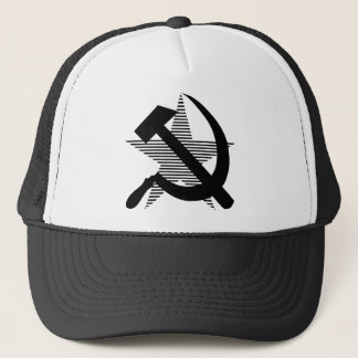 Gorra De Camionero Martillo y hoz negros soviéticos