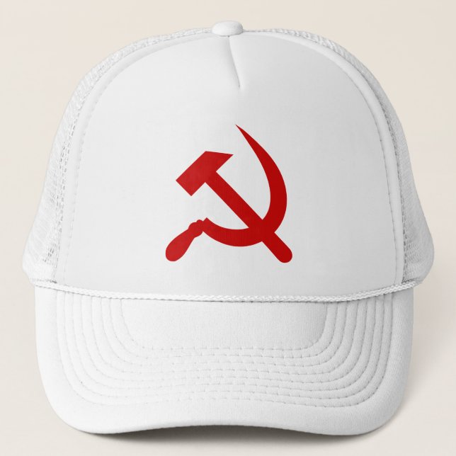 Gorra De Camionero Martillo y hoz rojos del comunismo (Anverso)